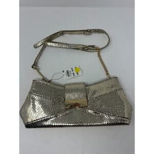 I.N.C. International Concepts Rebecc Medium Metallic Gold Snake Print Crossbody
